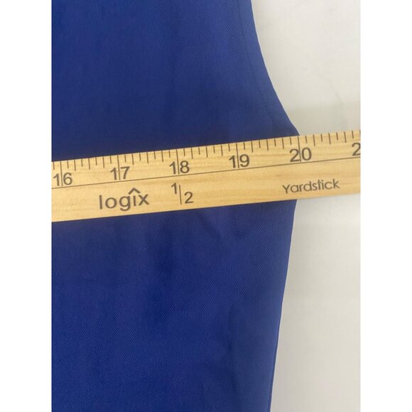 Everlane Wrap Dress Womens Size 2 Royal Blue Sleeveless Midi Casual - Picture 7 of 9
